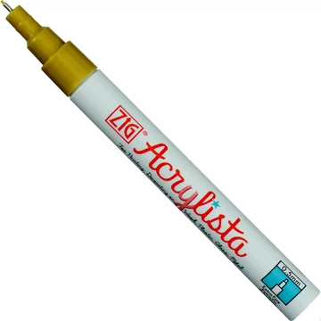ZIG Arts & Crafts Acrylista Extra Fine Metallic Gold (PAC-10-MT101) - fémes hatású extrafinom hegyű marker, 0.5mm arany