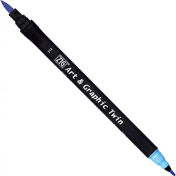 ZIG Watercolor System Art & Graphic Twin Baby Blue (TUT-80-313) - kettős végű ecsetceruza, babakék
