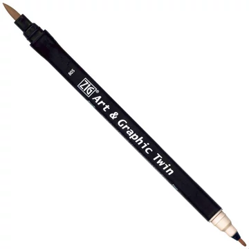 ZIG Watercolor System Art & Graphic Twin Gray Tint (TUT-80-805) - kettős végű ecsetceruza, szürke árnyalat