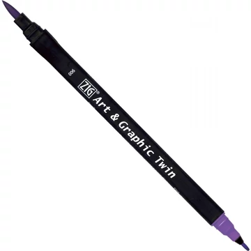 ZIG Watercolor System Art & Graphic Twin Violet (TUT-80-006) - kettős végű ecsetceruza, ibolya