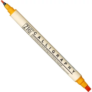 ZIG Memory System Calligraphy Apricot (MS-3400-052) - kettős végű ecsetceruza, 2/5mm sárgabarck