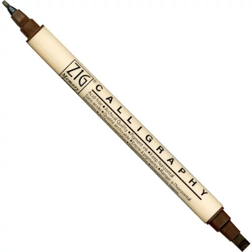 ZIG Memory System Calligraphy Chocolate (MS-3400-062) - kettős végű ecsetceruza, 2/5mm csokoládé barna