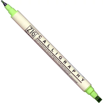 ZIG Memory System Calligraphy Kiwi (MS-3400-402) - kettős végű ecsetceruza, 2/5mm kiwizöld