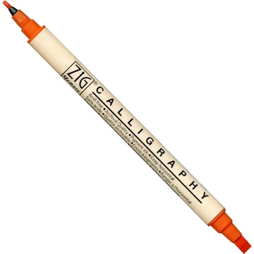 ZIG Memory System Calligraphy Pure Orange (MS-3400-070) - kettős végű ecsetceruza, 2/5mm tiszta narancs