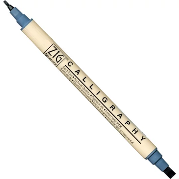 ZIG Memory System Calligraphy Steel Gray (MS-3400-092) - kettős végű ecsetceruza, 2/5mm acélszürke