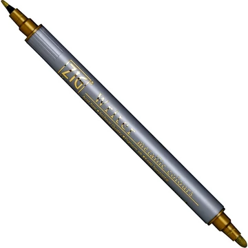 ZIG Memory System Writer Metallic Gold (MS-8000-MT101) - metál hatású kettős végű ecsetceruza, 1/1.2mm arany