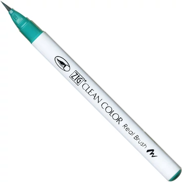 ZIG Watercolor System Clean Color Real Brush Turquoise Green (RB-6000AT-042) - ecsetceruza, türkiz zöld