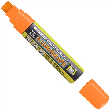 ZIG Sign Illumigraph Big & Broad Orange (PMA-720-111) - fluoreszkáló marker, 15mm vágott narancssárga