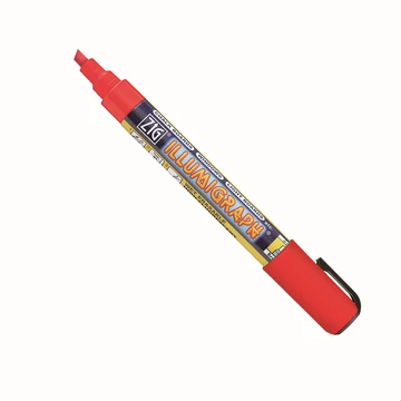 ZIG Sign Illumigraph Broad Red (PMA-510-020) - fluoreszkáló marker, 6mm vágott piros