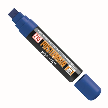 ZIG Sign Posterman Wet-Wipe Big & Broad Blue (PMA-770-030) - marker, 15mm vágott kék