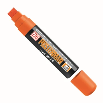 ZIG Sign Posterman Wet-Wipe Big & Broad Orange (PMA-770-070) - marker, 15mm vágott narancssárga