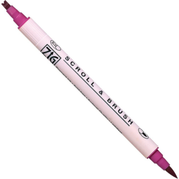 ZIG Memory System Scroll & Brush Pure Pink (MS-5000-025) - kettős végű ecsetceruza, tiszta rózsaszín