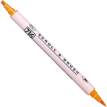 ZIG Memory System Scroll & Brush Pure Orange (MS-5000-070) - kettős végű ecsetceruza, tiszta narancssárga