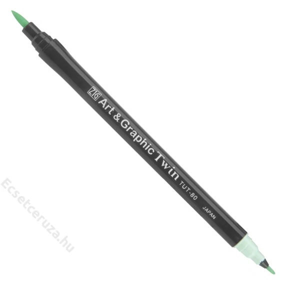 ZIG Watercolor System Art & Graphic Twin Green Shadow (TUT-80-505) - kettős végű ecsetceruza, zöld árnyék