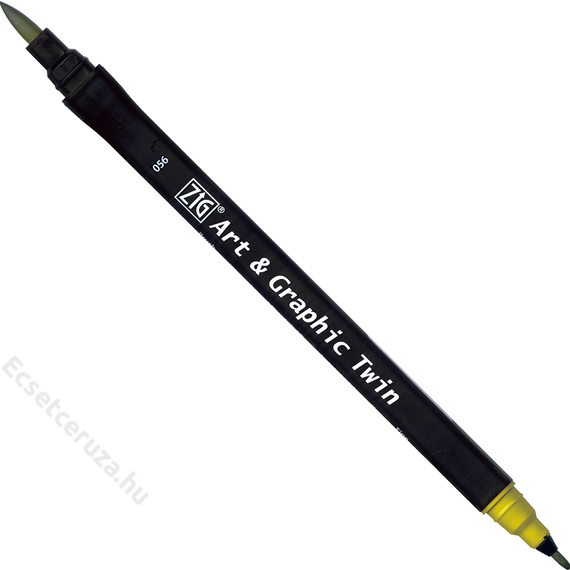 ZIG Watercolor System Art & Graphic Twin Mid Green (TUT-80-056) - kettős végű ecsetceruza, középzöld