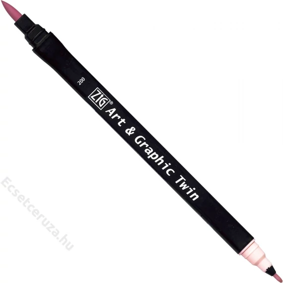 ZIG Watercolor System Art & Graphic Twin Sugared Almond Pink (TUT-80-200) - kettős végű ecsetceruza, cukrozott mandula rózsaszín