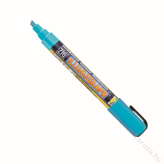 ZIG Sign Illumigraph Broad Light Blue (PMA-510-031) - fluoreszkáló marker, 6mm vágott világoskék