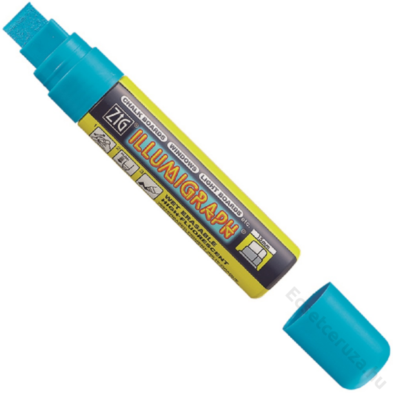 ZIG Sign Illumigraph Big & Broad Light Blue (PMA-720-031) - fluoreszkáló marker, 15mm vágott világoskék