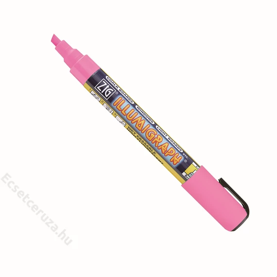 ZIG Sign Illumigraph Broad Pink (PMA-510-112) - fluoreszkáló marker, 6mm vágott rózsaszín