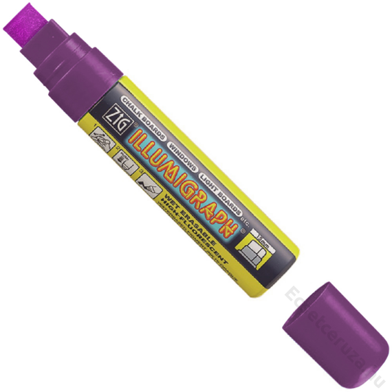 ZIG Sign Illumigraph Big & Broad Violet (PMA-720-116) - fluoreszkáló marker, 15mm vágott ibolya