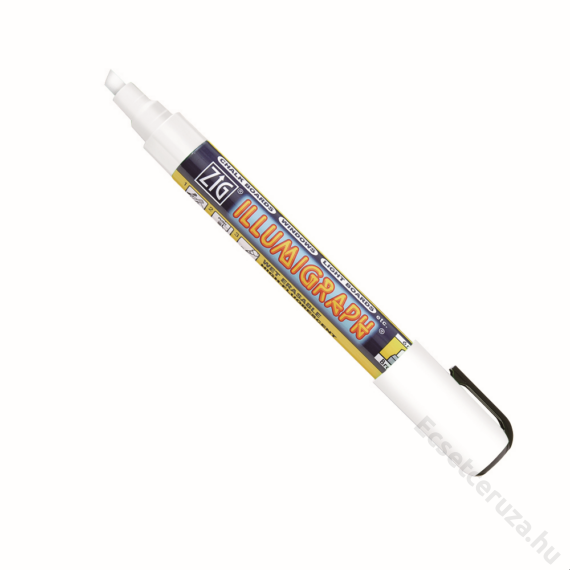 ZIG Sign Illumigraph Broad White (PMA-510-000) - fluoreszkáló marker, 6mm vágott fehér