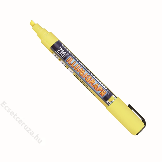 ZIG Sign Illumigraph Broad Yellow (PMA-510-110) - fluoreszkáló marker, 6mm vágott sárga