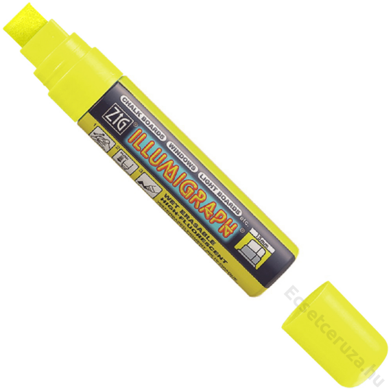ZIG Sign Illumigraph Big & Broad Yellow (PMA-720-110) - fluoreszkáló marker, 15mm vágott sárga