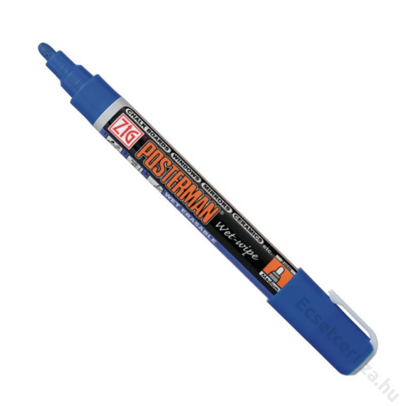 ZIG Sign Posterman Wet-Wipe Medium Blue (PMA-330-030) - marker, 2mm kék