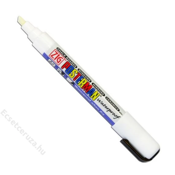 ZIG Sign Posterman Broad White (PMA-50-000) - vízálló marker, 6mm vágott fehér