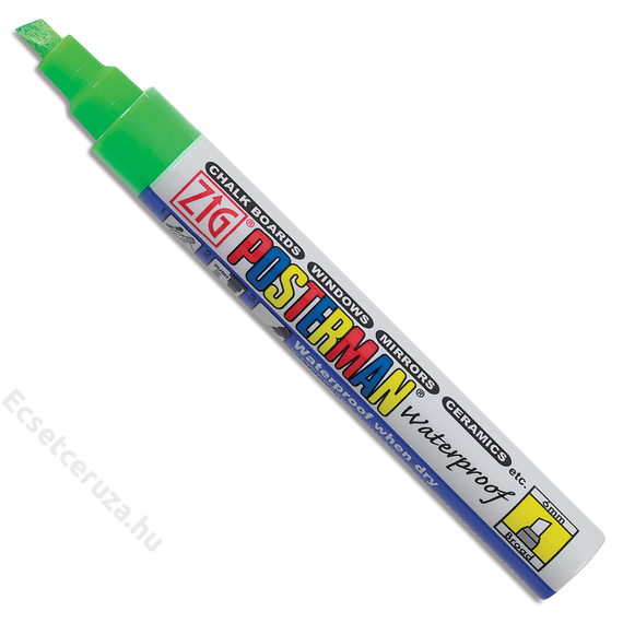 ZIG Sign Posterman Broad Green (PMA-50-040) - vízálló marker, 6mm vágott zöld