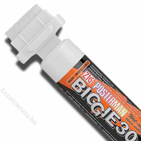 ZIG Sign Posterman Wet-Wipe Biggie 30 White (PMA-880-000) - marker, 30mm fehér