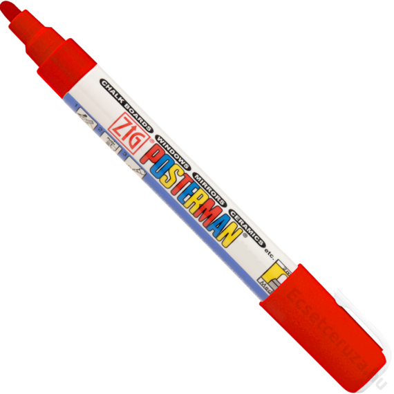 ZIG Sign Posterman Medium Red (PMA-30-020) - vízálló marker, 2mm piros
