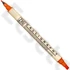 ZIG Memory System Calligraphy Pure Orange (MS-3400-070) - kettős végű ecsetceruza, 2/5mm tiszta narancs