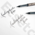 Kép 10/11 - Kuretake Fude Pen Fudegokochi Fine (LS6-010S) - finom hegyű ecsetceruza, fekete